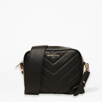 relove - Bolso bandolera Lulu acolchado negro