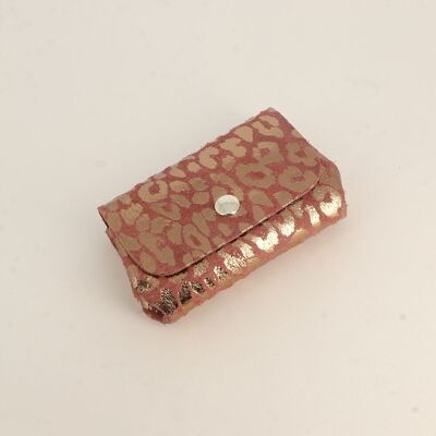 Pochette Bruxelles léopard, made in Italy