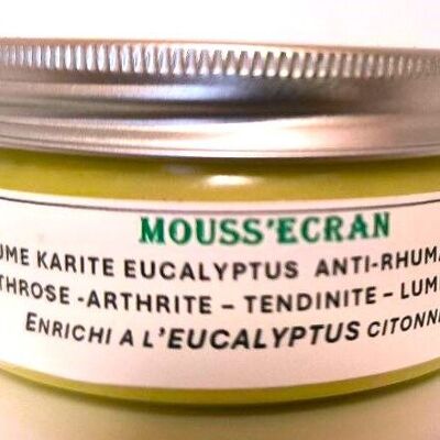 NATURAL ARTISANAL ANTI-RHEMATISM BALM WITH SHEA & EUCALYPTUS - ORGANIC - CHEMICAL-FREE - 100 ML -