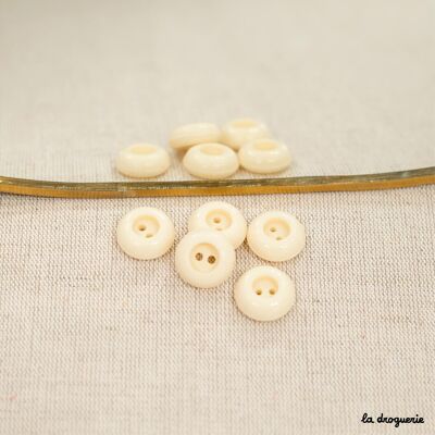 Bouton Grain de sable bombé 2 trous 18 mm
