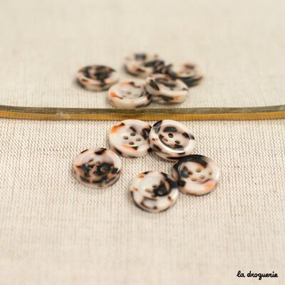 Bouton Guépard fin bourrelet 4 trous 18 mm