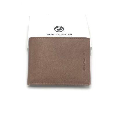 Cartera clásica de piel auténtica para hombre, marca Suie Valentini, art.21292