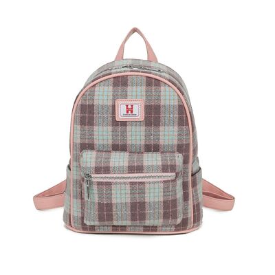 Zaino Strathurie Tweed Grigio Rosa Tartan 288-2 2137