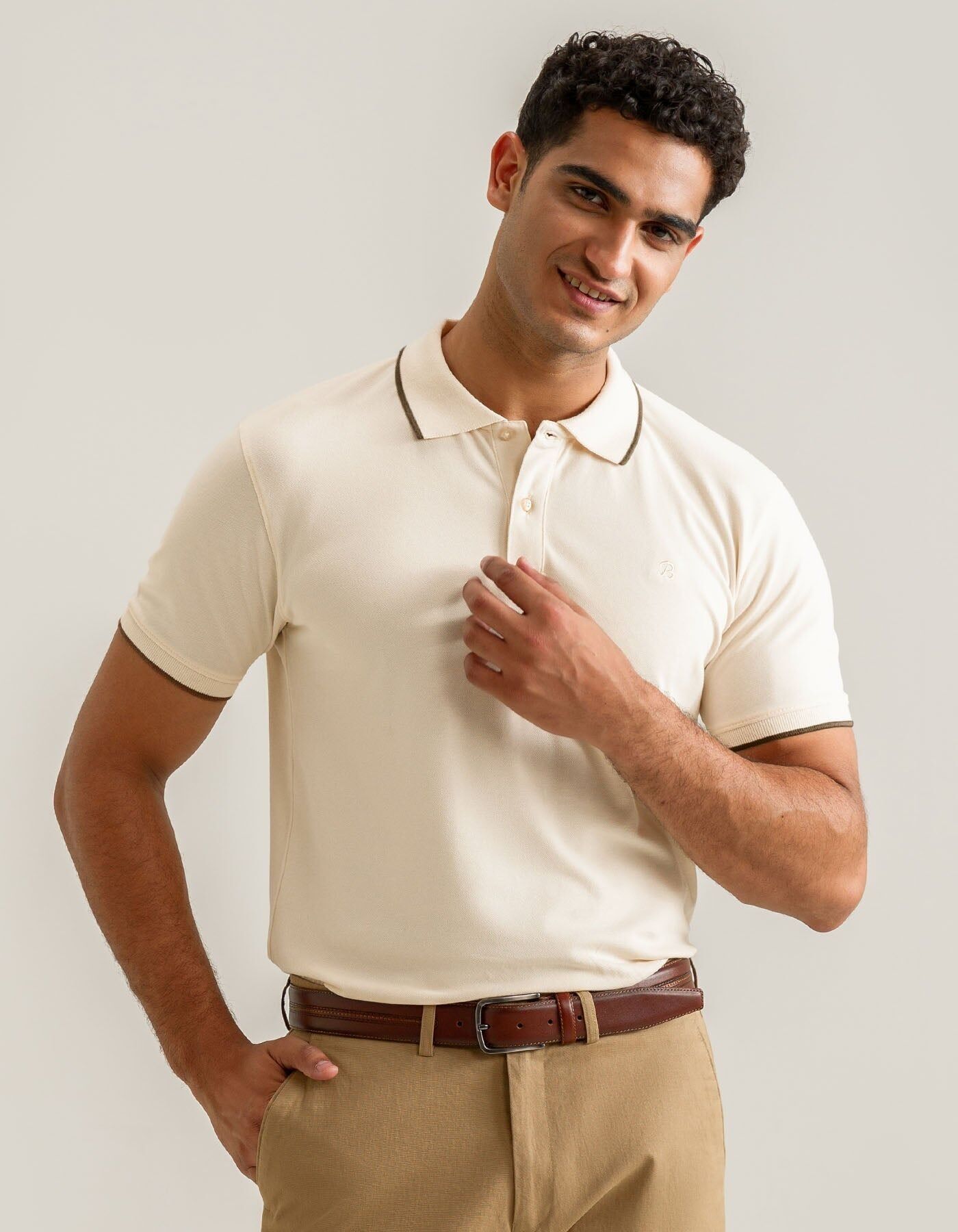 Polo Premium Off-White da uomo