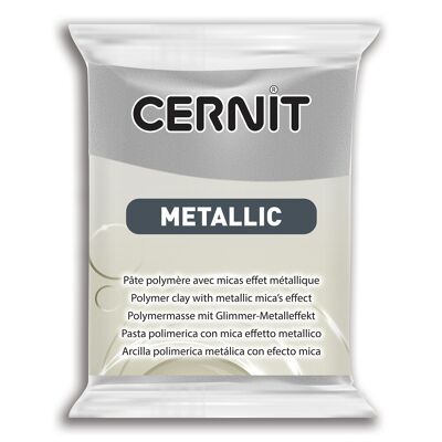 Cernit METALLIC Polymer Clay – Silber x56 g (G10472)