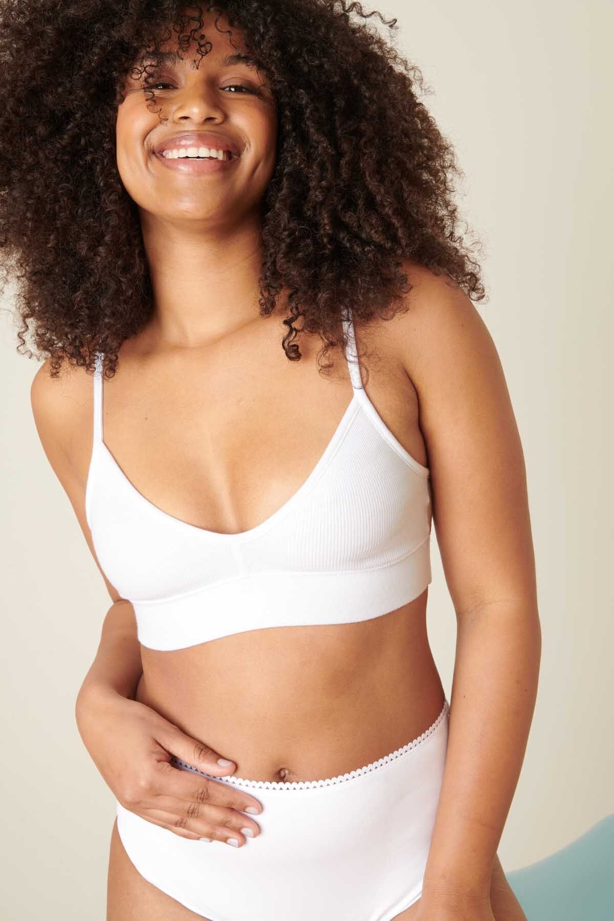 Reggiseno in cotone biologico - Bianco