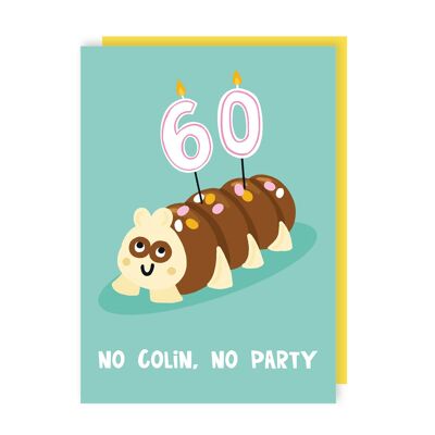 Colin The Caterpillar 60th Birthday Card Pack of 6
