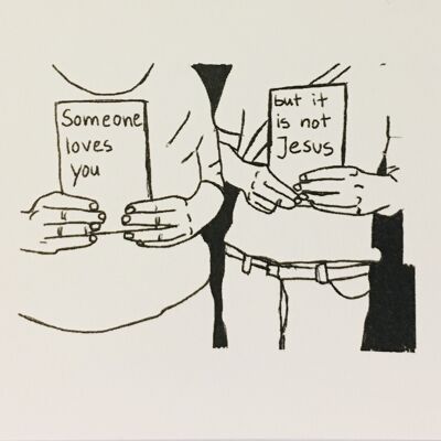 Card Qualcuno ti ama, ma non è Gesù