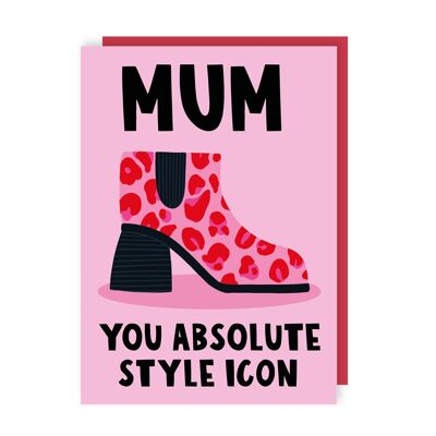 Pack de 6 cartes de fête des mères Style Icon