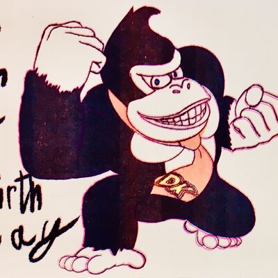 Carte de joyeux anniversaire Donkey Kong