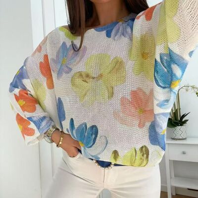 PESS PRINT PE25 flores de color amarillo brillante