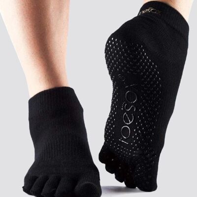 Calzini da yoga da donna ToeSox con punta intera e caviglia