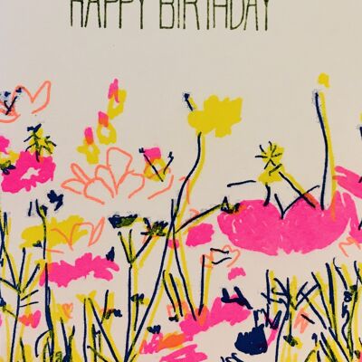 Card Meadow Happy Birthday