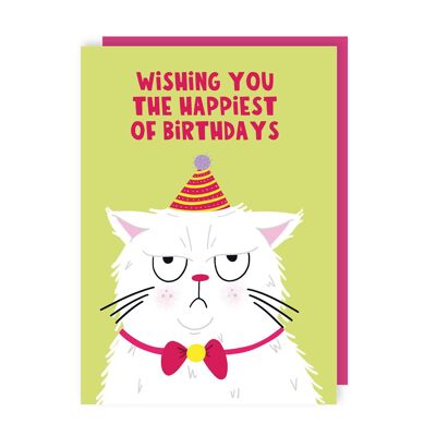 Confezione da 6 biglietti di auguri di compleanno Grumpy Cat