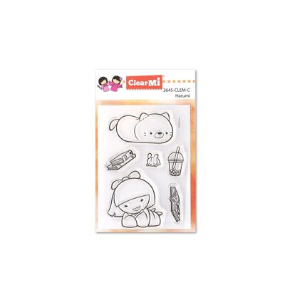 Timbri en polymère transparent Harumi