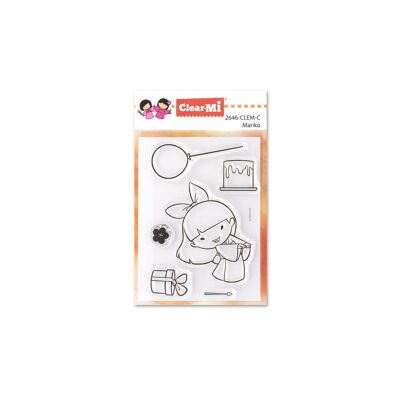 Timbri en polymère transparent Mariko