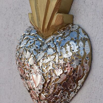 Ex voto del Sacro Cuore - Offerta votiva messicana - Modello grande