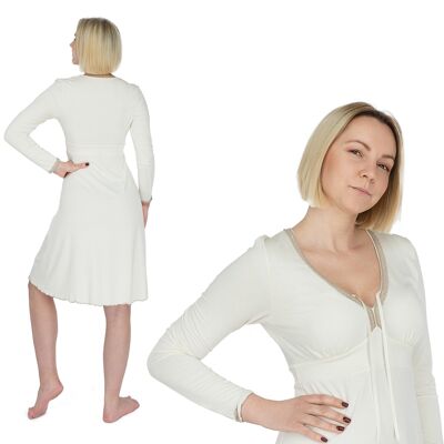 Camicia da notte in bambù da donna - Natura