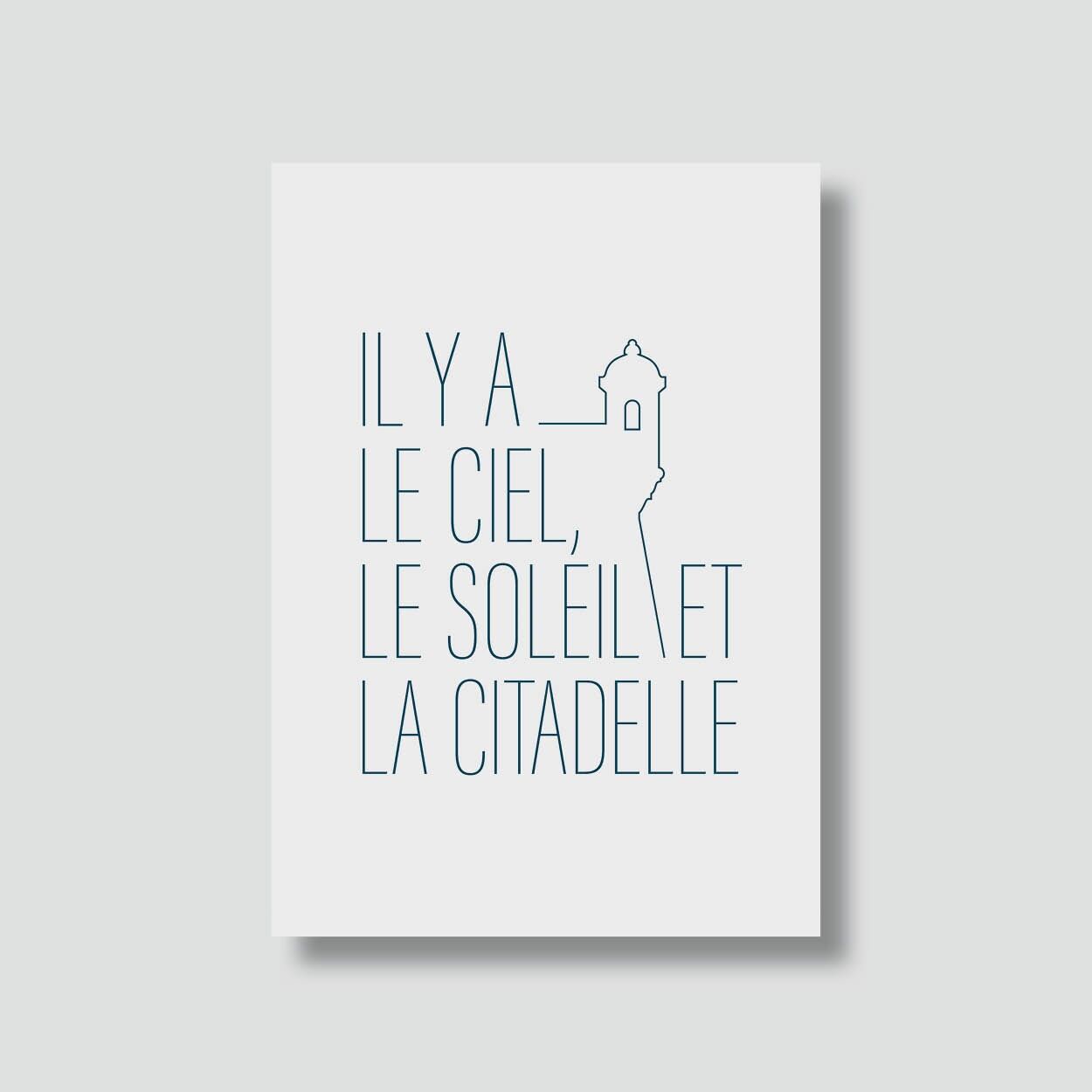 Carta "Cittadella": C'è il cielo, il sole, la cittadella (con busta)