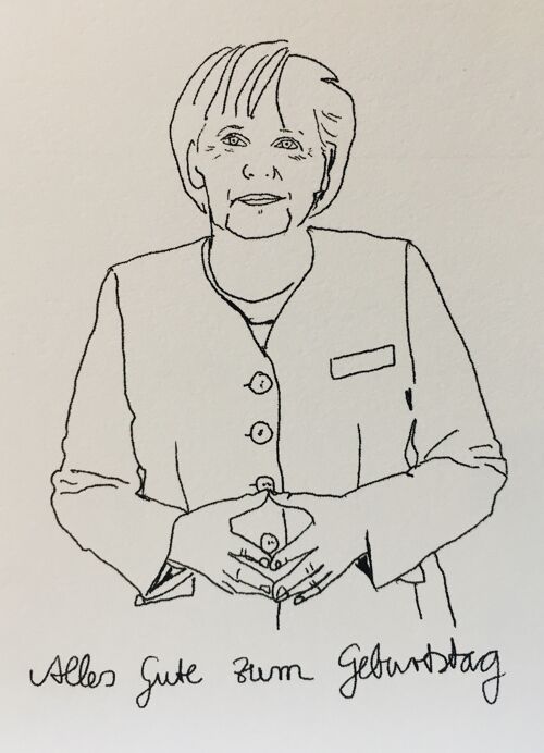 Karte Angela Merkel Alles Gute zum Geburstag