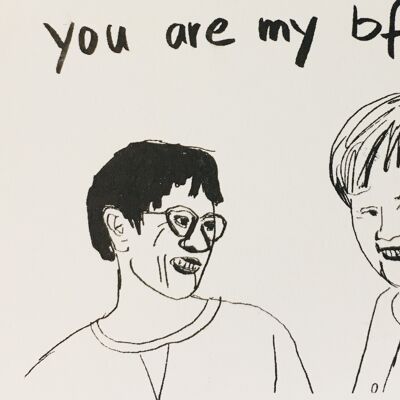 Karte Merkel und AKK You are my bff