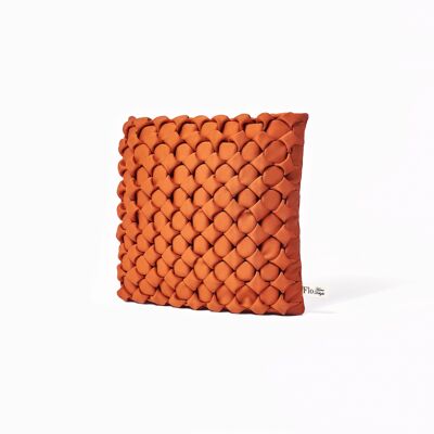 Neosmock Square Cushion - Burnt Orange