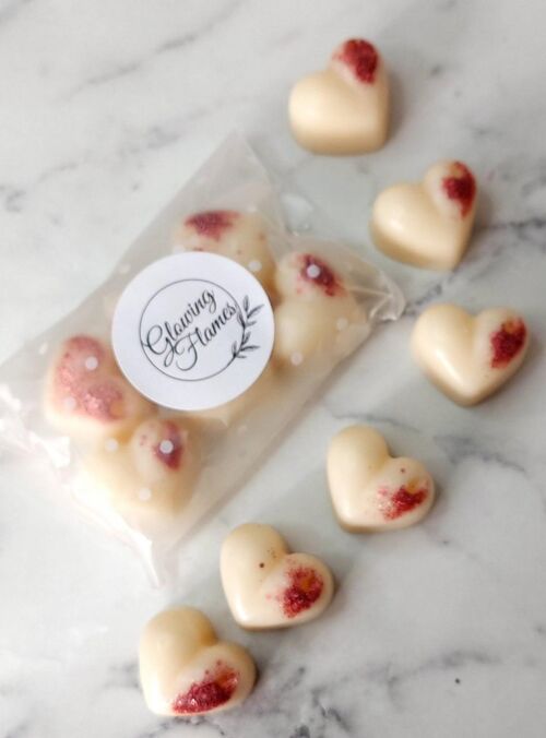 Vanilla Hazelnut wax melt Hearts