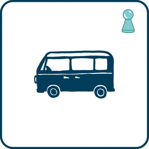 Mini Stempel Campervan seitlich