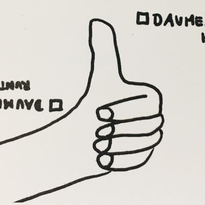 Map thumbs up/down