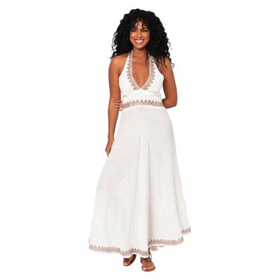 VESTIDO DE VERANO LARGO SIN MANGAS MBM3004D