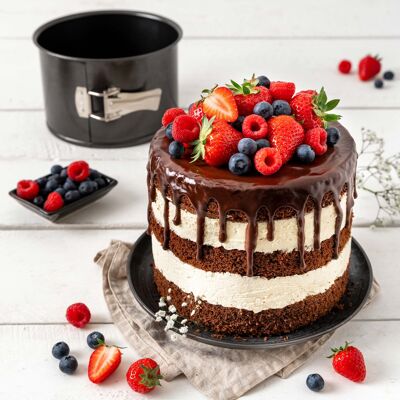 Stampo per panettone a cerniera Zenker Nero Metallizzato 18 cm