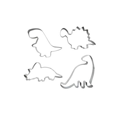 Set di 4 formine per biscotti a forma di dinosauro Zenker
