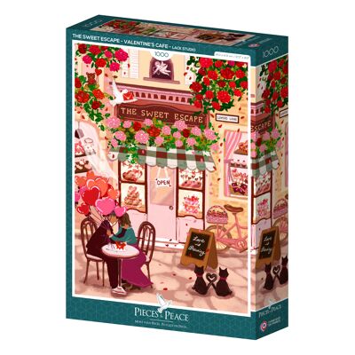 Puzzle 1000 pièces - L'Echappée Belle - Café de la Saint-Valentin