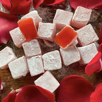 Délice turc à la rose Hacı Bekir en boîte Kraft, 125 g