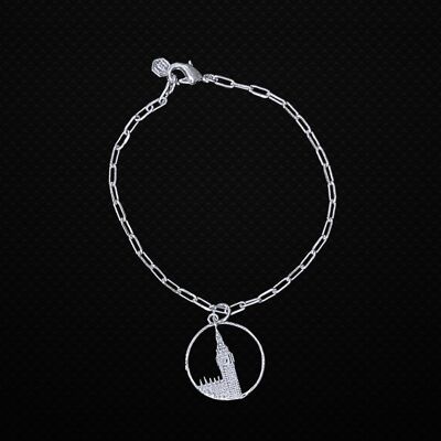 Bracciale pendente Big Ben in argento medio