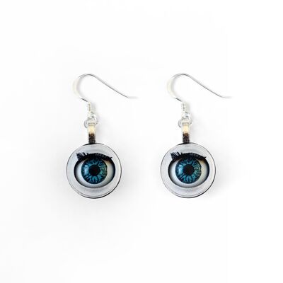 Vintage Style Blinking Doll Eyeball Earrings