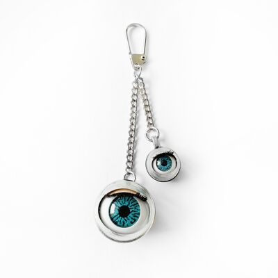 Blinking Doll Eye Keychain Double