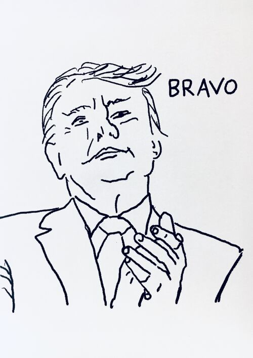 Karte Donald Trump Bravo