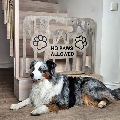 Barrière portable pour animaux de compagnie, barrière autoportante en bois pour chiens, idéale pour la maison