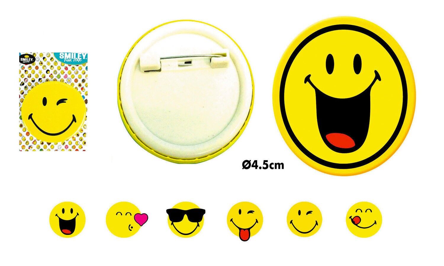 PIN 4.SMILY DA 5 CM