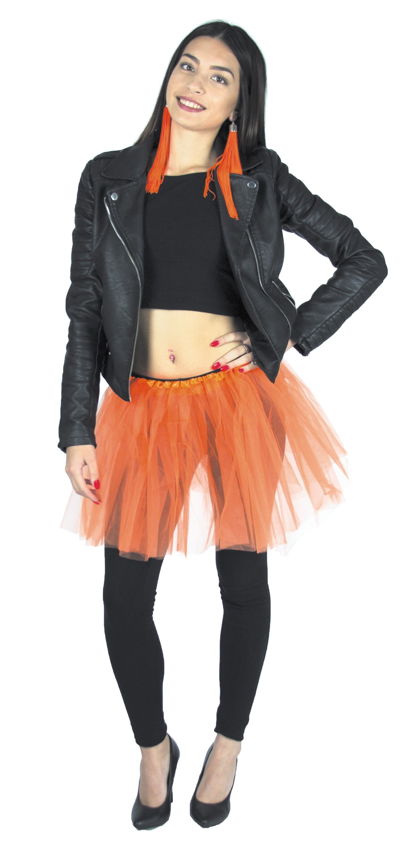 TUTU' ARANCIONE FLUORESCENTE 35CM