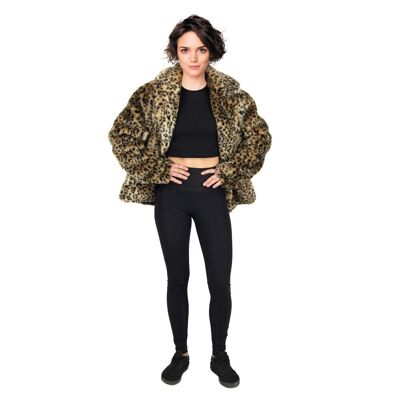 GIACCA LEOPARDATA TAGLIA XL