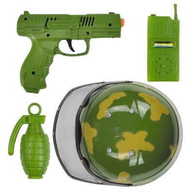 Conjunto militar infantil de 4 piezas