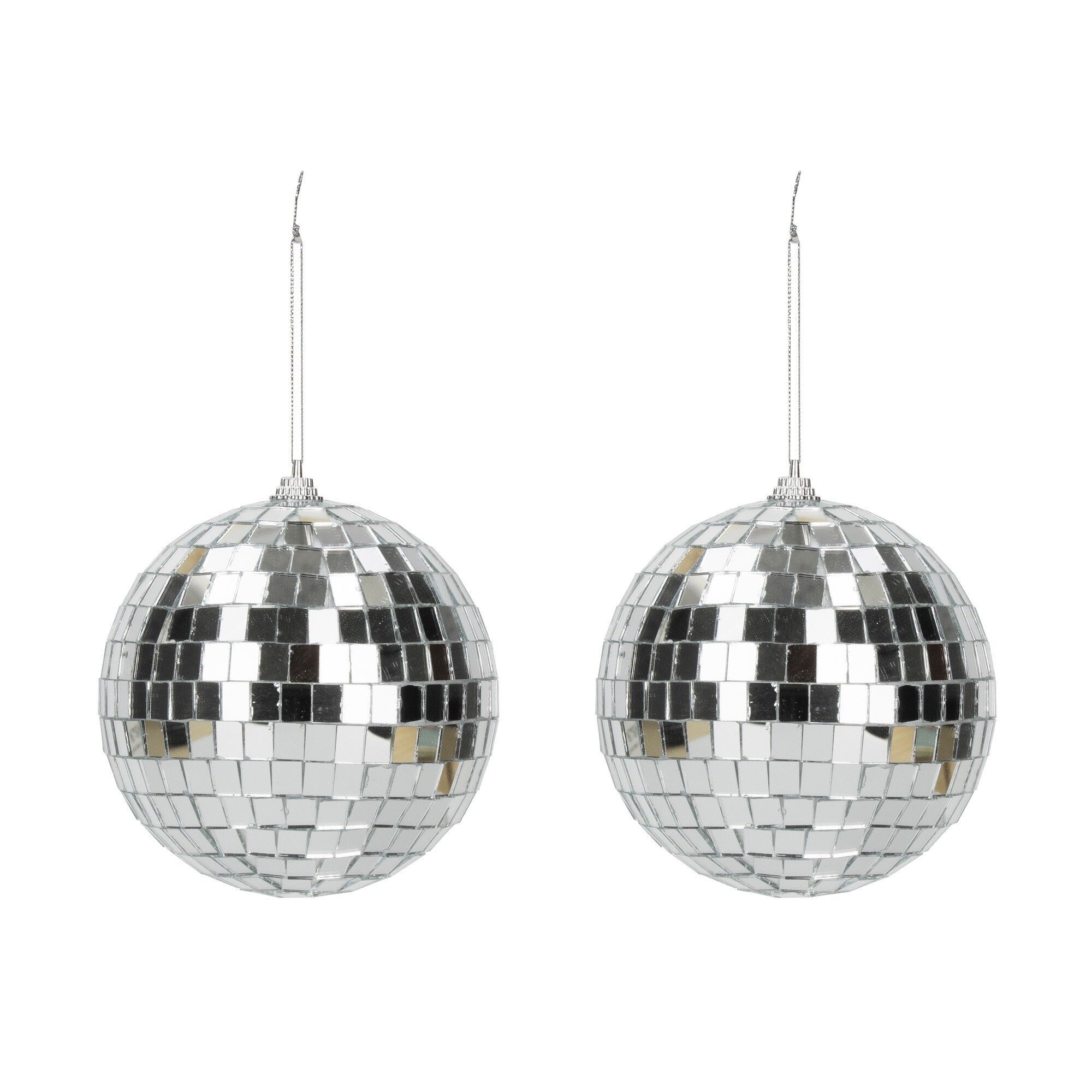 SFERA DA DISCO ARGENTO 10CM x2