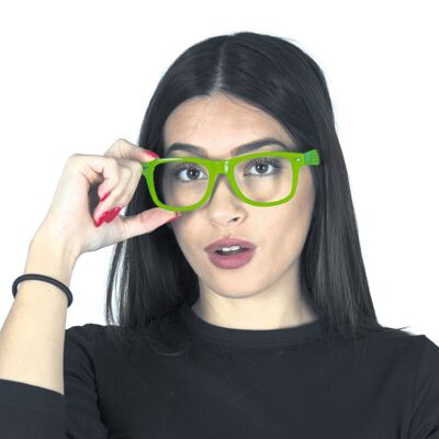 NEON GREEN GLASSES WITHOUT GLASS