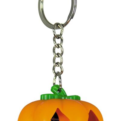 LIGHT-UP PUMPKIN KEYCHAIN