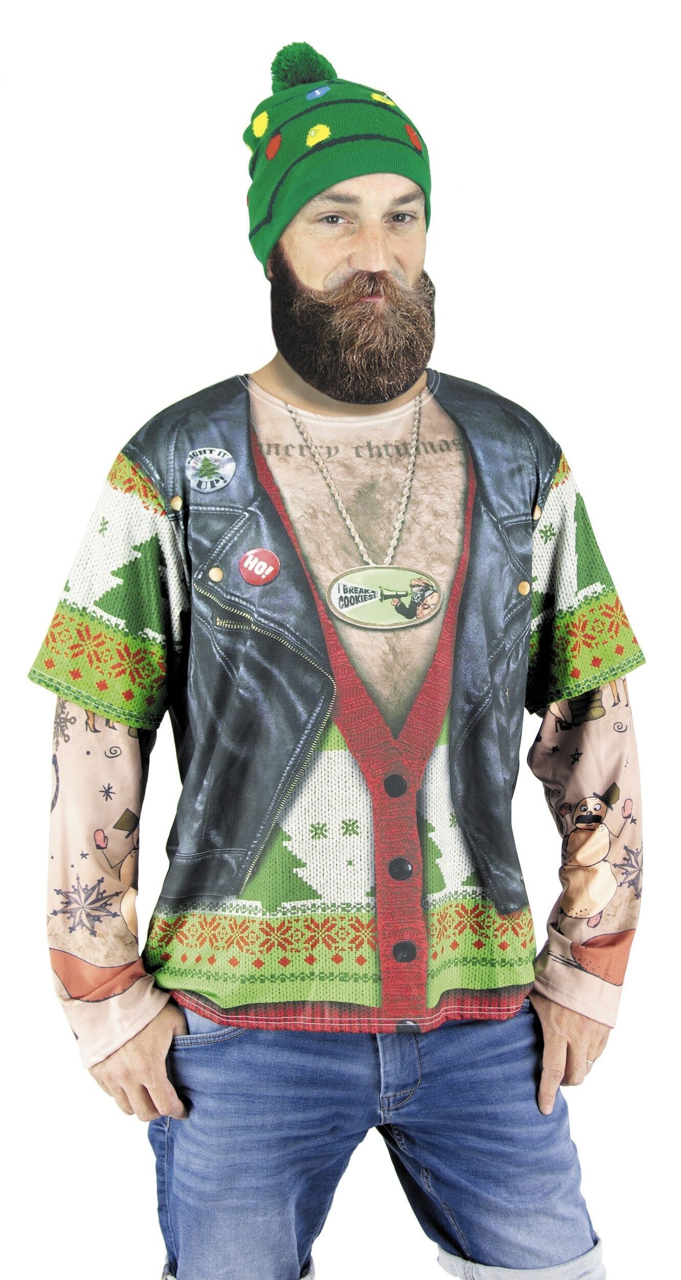 ROCK YOUR NATALE T-SHIRT FOTOREALISTICA