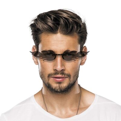 BLACK FLAME GLASSES