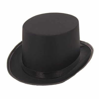 HAUT DE FORME TISSU NOIR LUXE
