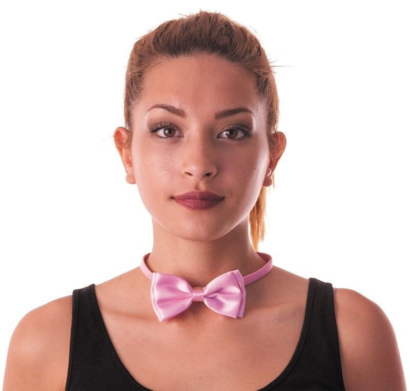 PAPILLON IN RASO 8 CM X 4 CM ROSA CHIARO